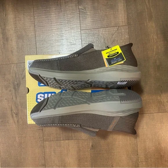 Skechers Parson-Ralven Slip-Ons. Size 13. Relaxed Fit. Taupe. - Picture 4 of 8